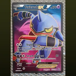 POKEMON XY FLASHFIRE TOXICROAK EX 102/106 FULL ART ULTRA RARE - Image 1