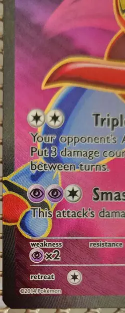 POKEMON XY FLASHFIRE TOXICROAK EX 102/106 FULL ART ULTRA RARE - Image 5