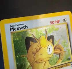 Meowth 10 Game Boy GB Black Star Promo Holo Pokemon 2000 WOTC LP - Image 3