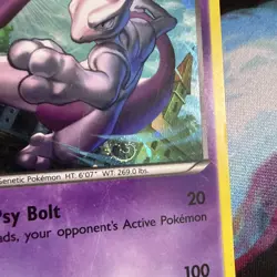 Mewtwo - XY100 - Pokemon TCG - BLACK STAR PROMO- Cosmo HOLO Rare Spiral 💫 MP - Image 2