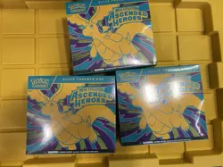 Pokemon Ascended Heroes ETB x3 + Lucario Poster Collection SEALED - Image 2