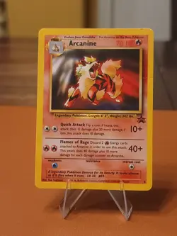 Arcanine - 6/53 - Pokemon Wotc Black Star Promo DMG CREASED - Image 1