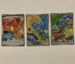 Pokemon First Partner Illustration Collection - Series 1 - Kanto GEN 1 Starters - Image 1