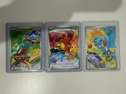 Pokemon TCG First Partner Illustration Collection Series 1 Kanto GEN 1 Starters - Image 1