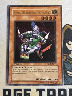 Ninja Grandmaster Sasuke SOD-EN019 Ultimate Rare 1st Edition YuGiOh! LP - Image 3