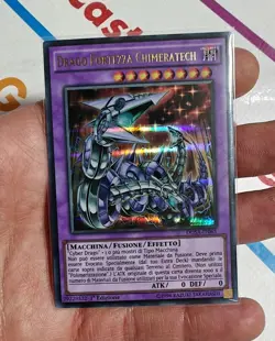 CARTA YU-GI-OH DRAGO FORTEZZA CHIMERATECH 1* EDIZIONE ULTRA RARA DUSA-IT065 - Image 1