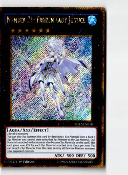 Number 21 Frozen Lady Justice PGL2-EN018 Premium Gold Return of the Bling YuGiOh - Image 1