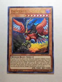 Yugioh Danger! Thunderbird! MP19-EN217 Ultra Rare LP - Image 1