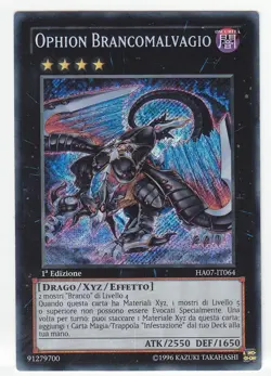 YU-GI-OH Ophion Brancomalvagio Secret Rare italienisch Ubelschar Ophion - Image 1
