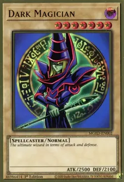 Dark Magician - MGED-EN002 - Premium Gold Rare - 1st Edition Yugioh - Image 1