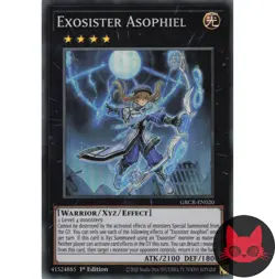 Yugioh Exosister Asophiel GRCR-EN020 Super Rare 1st Edition NM - Image 1