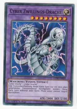 Yu-GI-OH Cyber Zwillings Drache Common LEDD-DEB26 NEU! - Image 1