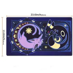 Pokemon Table Playmat Eevee TCG CCG Gaming Pad Trading Card Game Mat Mousepad - Image 2