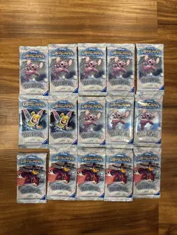 NEW SEALED Disney Lorcana TCG Winterspell English 15x Booster Packs - Image 1