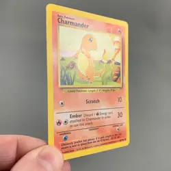 Charmander 46/102 Base Set Common Pokemon Card English Vintage 1999 WOTC LP-NM - Image 3