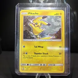 Pokemon Pikachu TCG SM Black Star Promo SM98 Holo Card Swirl - Image 1