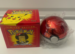1999 Burger King Pokemon 23K Gold-Plated PIKACHU Trading Card New Sealed w/ Box - Image 1