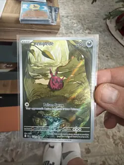 Pokemon Venipede Illustration Rare Card 132/086 Black Bolt TCG NM - Image 1