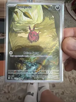 Pokemon Venipede Illustration Rare Card 132/086 Black Bolt TCG NM - Image 3