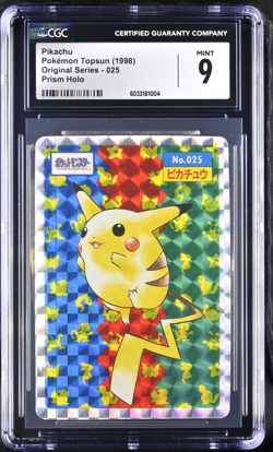 Topsun Prism #25 PIKACHU CGC 9 - Japanese HOLO Pokemon Card - Image 1