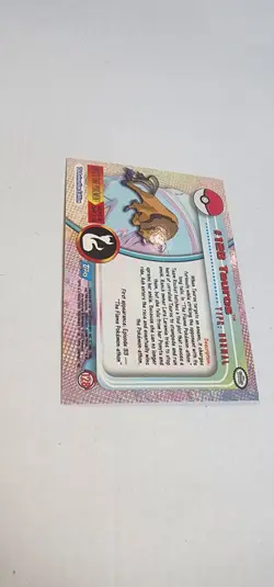 Tauros #128 Topps Pokemon Foil TV Animation Blue Logo Foil Pokemon Card - Image 4