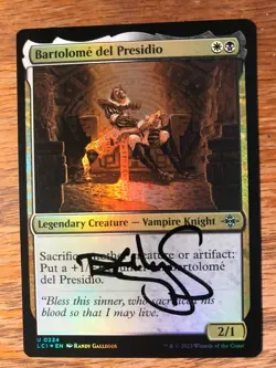 Magic the Gathering MTG foil Bartolome del Presidio Ixalan signed NM - Image 1
