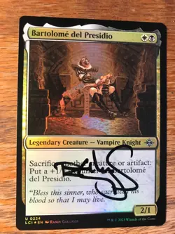 Magic the Gathering MTG foil Bartolome del Presidio Ixalan signed NM - Image 2
