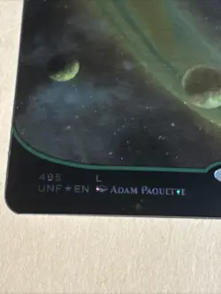 MTG - Unfinity #495 Forest (495) (Borderless) (Galaxy Foil) Magic The Gathering - Image 2