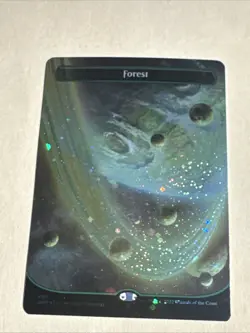 MTG - Unfinity #495 Forest (495) (Borderless) (Galaxy Foil) Magic The Gathering - Image 5