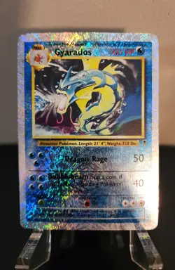 Pokemon Gyarados Reverse Holo 12/110 Legendary Collection Rare 2002 Firework - Image 3