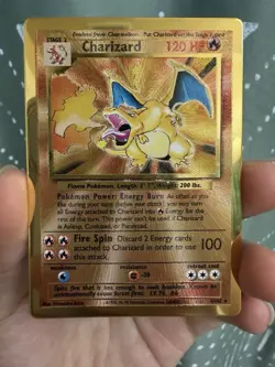 Pokemon Celebrations Charizard Ultra Premium Collection Gold Metal Card 4/102 - Image 1