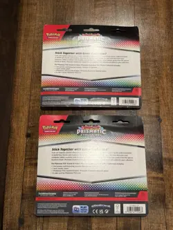 New Lot of 2 Pokemon TCG Prismatic Evolutions Tech Sticker Collection Glaceon - Image 3