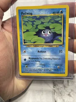 Poliwag Vintage 2001 Pokemon Neo Discovery TCG 62/75 NM/MT Near Mint Pokemon Vtg - Image 1