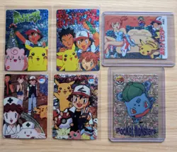 Rare Pokemon Vending Machine Stickers And Cards Misty Card #402 Ash Brock NM - Image 1