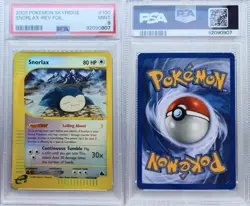 Pokemon TCG Snorlax Skyridge Reverse Holo 100/144 PSA 9 Mint - Image 3