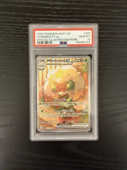 2025 POKEMON WHT EN-WHITE FLARE SPECIAL ILLUSTRATION RARE WHIMSICOTT EX PSA 10 - Image 1