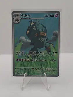Golurk Pokemon Black Bolt 123/086 Full Art Illustration Rare NM - Image 1