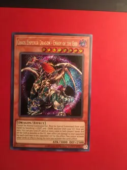 Chaos Emperor Dragon Envoy of the End IOC-000 Secret Rare Yugioh NM - Image 1
