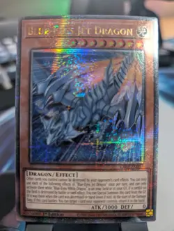 YuGiOh! Blue-Eyes Jet Dragon RA02-EN017 Quarter Century 1st Ed - Image 1