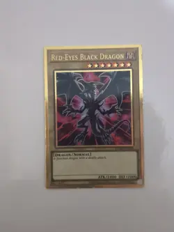 Yugioh Red-Eyes Black Dragon (MGED-EN003) Unlimited Ed. Premium Gold Rare - Image 1