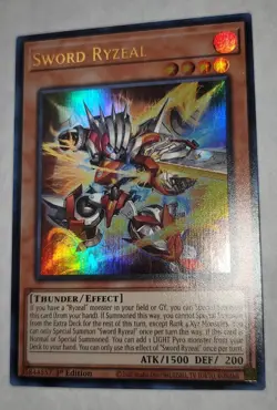 Yugioh TCG Crossover Breakers - Sword Ryzeal Ultra Rare CRBR-EN001 NM - Image 1