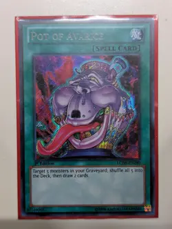 LCJW-EN290 - Pot of Avarice SCR NM 1st Edition Yugioh - Image 1