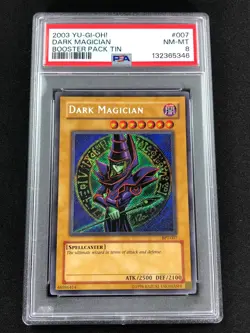 Yugioh 2003 Dark Magician BPT-007 PSA 8 Secret Rare - Image 1