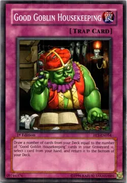 Good Goblin Housekeeping #FET-EN054 Yugioh Lightly played 1st Edition - Image 1