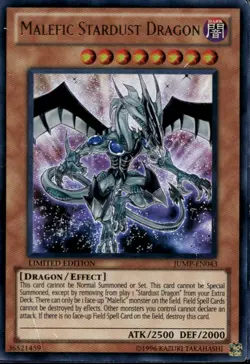 Malefic Stardust Dragon Ltd Ed Ultra Rare JUMP-EN043 Yu-Gi-Oh! - Image 1
