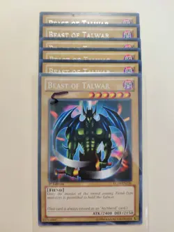 6x YuGiOh! Beast Of Talwar LCJW-EN236 Rare 1st Edition LP/MP - Image 1