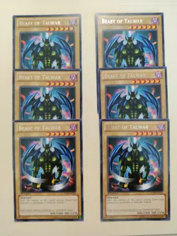 6x YuGiOh! Beast Of Talwar LCJW-EN236 Rare 1st Edition LP/MP - Image 2
