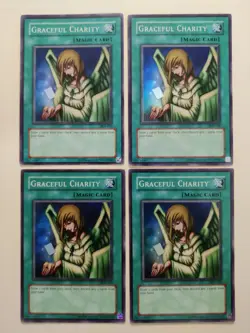 4x Graceful Charity SDP-040 Super Rare Unlimited Yugioh LP/MP - Image 1
