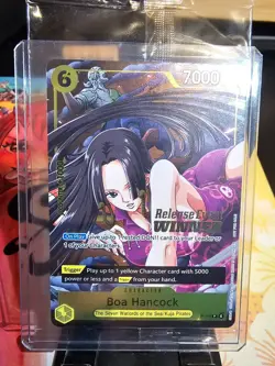 Boa Hancock P-115 Pre Release WINNER Stamp Promo One Piece Card Game English - Image 1