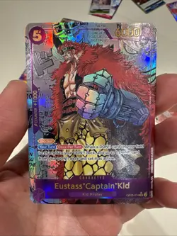 One Piece CCG Eustass 'Captain'Kid Manga Alternate Art OP05-074 Custom Card - Image 1